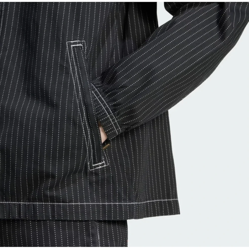 adidas Originals Wabash‎ Nylon Coach Jacket Black Full-Zip Men's Small NWT